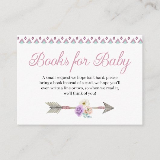 Boho Dreamweaver Books for Baby Enclosure Card Informatiekaartje (Voorkant)