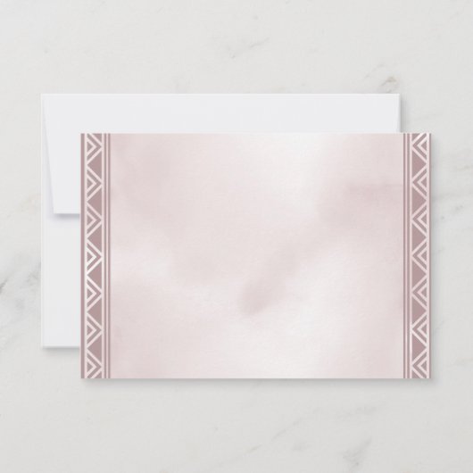 Boho Dreamweaver Dusky Hartelijk dank RSVP Kaartje (Achterkant)