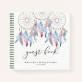 Boho Dreamweaver Guest Book Modern Baby shower Notitieboek (Voorkant)