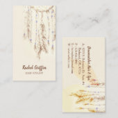 Boho Dreamweaver Hair Stylist of Therapist Visitekaartje (Voorkant / Achterkant)