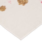 Boho Dreamweaver Pink Gold Floral Waterverf Tafelkleed (Gekanteld)