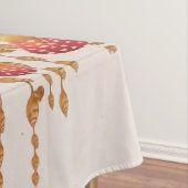 Boho Dreamweaver Pink Gold Floral Waterverf Tafelkleed (Voorbeeld)