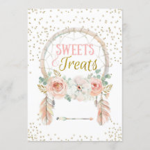 Boho Dreamweaver Sweets behandelt Sign 5x7"