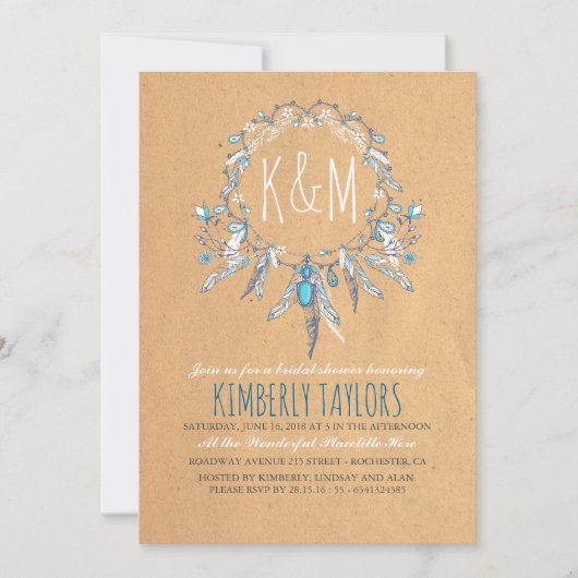 Boho Dreamweaver Vrijgezellenfeest Kaart (Voorkant)