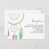 Boho Dreamweaver Wedcatcher Weddenschap-kaart Informatiekaartje (Voorkant / Achterkant)