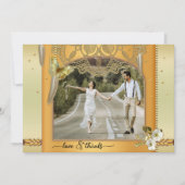 Boho Dreamweaver Wedcatcher Wedding Photo Love Bed Bedankkaart (Voorkant)