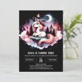 Boho Dreamy Horse Verjaardag Kaart (Staand voorkant)