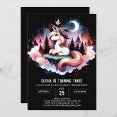 Boho Dreamy Horse Verjaardag Kaart (Voorkant / Achterkant)