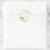 Boho Dried Floral Favor 2 Classic Round Sticker (Tas)