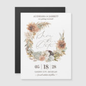 Boho Dried Floral Pampas Grass Herfst Autumn Magne (Voorkant / Achterkant)