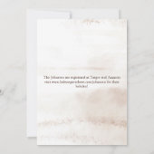 Boho Dried Florals Baby shower Kaart (Achterkant)