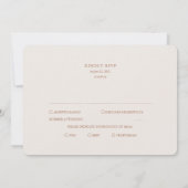 Boho Dried Flowers and Pampas Grass RSVP Invitati Kaart (Achterkant)