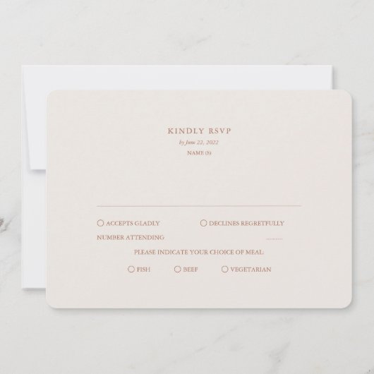 Boho Dried Flowers and Pampas Grass RSVP Invitati Kaart (Achterkant)