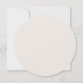 Boho Dried Flowers Circle Table Number Kaart (Achterkant)