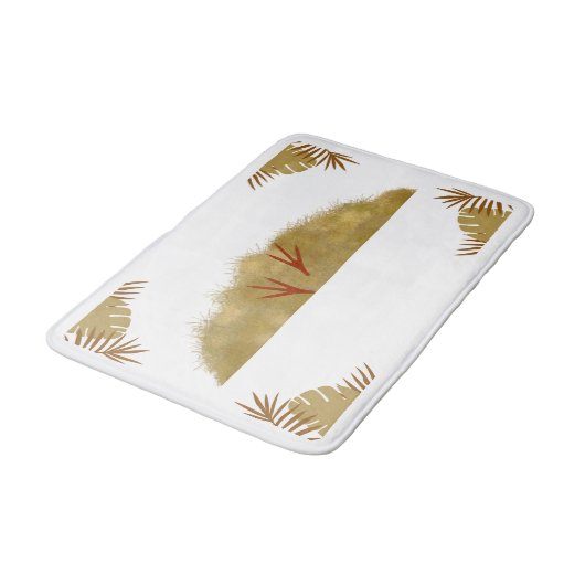 Boho Dried Grass Bathmat – Rustiek Boheems ontwerp Badmat (Gekanteld)