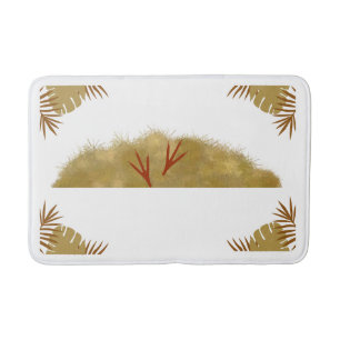Boho Dried Grass Bathmat – Rustiek Boheems ontwerp Badmat
