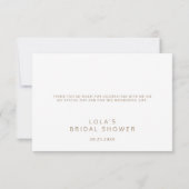 Boho Dried Palm Leaf Bouquet Hartelijk dank Bedankkaart (Achterkant)