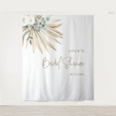 Boho Dried Palm Leaf Bouquet Wandkleed (Voorkant)