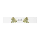 Boho Dried Palm Leaves Wedding Uitnodigingen Wikkel (Vlak)