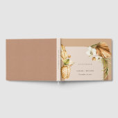 Boho Dried Palm Rust Floral Arch Wedding Bedankt F Gastenboek (Volledig)