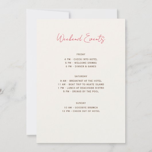 Boho Dried Rustic Autumn Herfsten vrijgezellenfees Kaart (Achterkant)