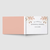 Boho Dried Watercolor Floral Wedding Gastenboek (Volledig)