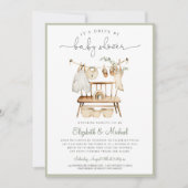 Boho Drive bij Eucalyptus Green Neutral Baby showe Kaart (Voorkant)