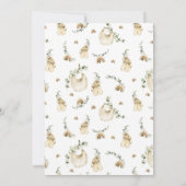 Boho Drive bij Eucalyptus Green Neutral Baby showe Kaart (Achterkant)