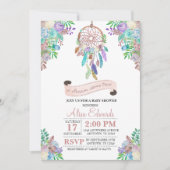 Boho Drocatcher Baby shower Uitnodiging (Voorkant)