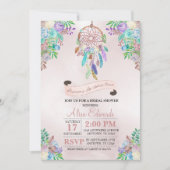 Boho Drocatcher Bridal Shower Uitnodiging (Voorkant)