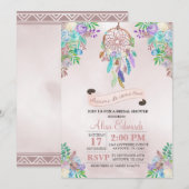 Boho Drocatcher Bridal Shower Uitnodiging (Voorkant / Achterkant)