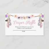 Boho Drocatcher Diaper Raffle Enclosure Card Informatiekaartje (Voorkant)