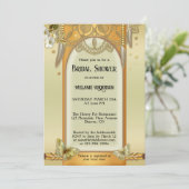 Boho Drocatcher Gold Bridal Shower Kaart (Staand voorkant)