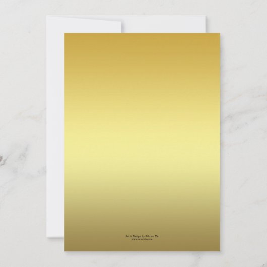 Boho Drocatcher Gold Bridal Shower Kaart (Achterkant)