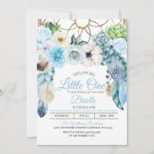 Boho Drocatcher Little One Birthday Invitation Kaart (Voorkant)