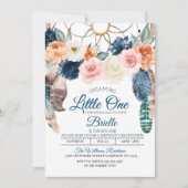 Boho Drocatcher Little One Birthday Invitation Kaart (Voorkant)
