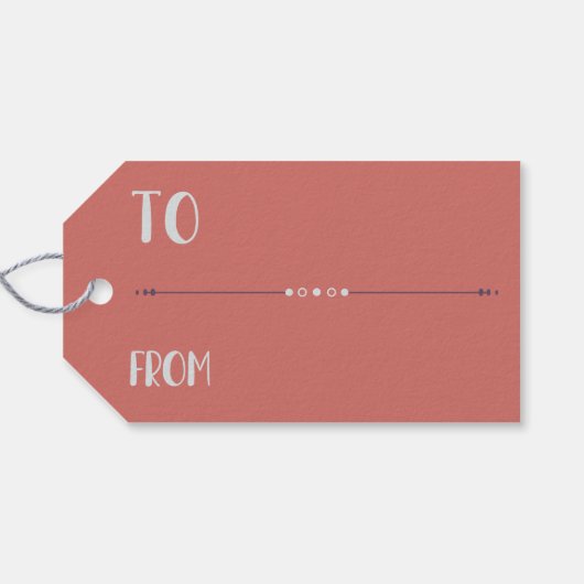 Boho Dromen Moderne Kerst Ornamente Cadeaulabel (Achterkant Horizontaal)
