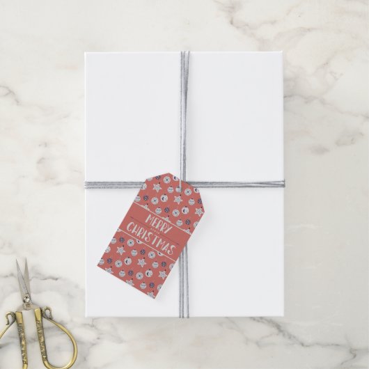 Boho Dromen Moderne Kerst Ornamente Cadeaulabel (Met Touw)