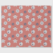 Boho Dromen Moderne Kerstversiering Cadeaupapier (Vlak)