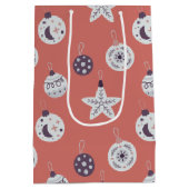 Boho Dromen Moderne Kerstversiering Medium Cadeauzakje (Achterkant)