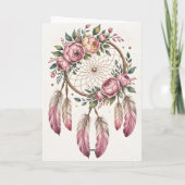 Boho Droom Verjaardagsgroet Kaart (Achterkant)