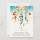 Boho Droomvanger Baby Shower Uitnodiging (Voorkant)