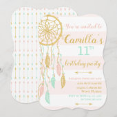 Boho Droomvanger Uitnodiging (Voorkant / Achterkant)