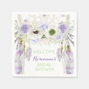 Boho Droomvanger Veer Tribal Lavendel Servetten