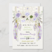 Boho Droomvanger Veren Lavendel Groen Kaart (Voorkant)