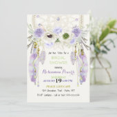Boho Droomvanger Veren Lavendel Groen Kaart (Staand voorkant)