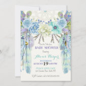 Boho Droomvanger Veren Turquoise Blauw Mint Kaart (Voorkant)