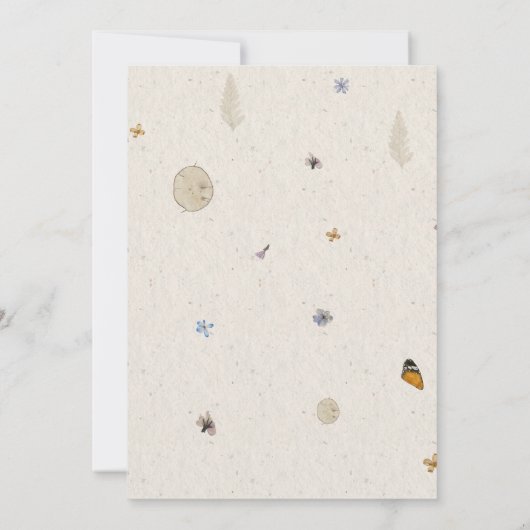 Boho drukte de Droge Vloer sparen de Datum Kaart (Achterkant)