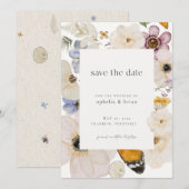 Boho drukte de Droge Vloer sparen de Datum Kaart (Voorkant / Achterkant)