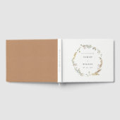 Boho Dry Palm Pampas Grass Floral Wreath Wedding Gastenboek (Volledig)